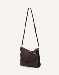 Brown Compagnon Asymmetrical Bag In Suede | Lanvin Women