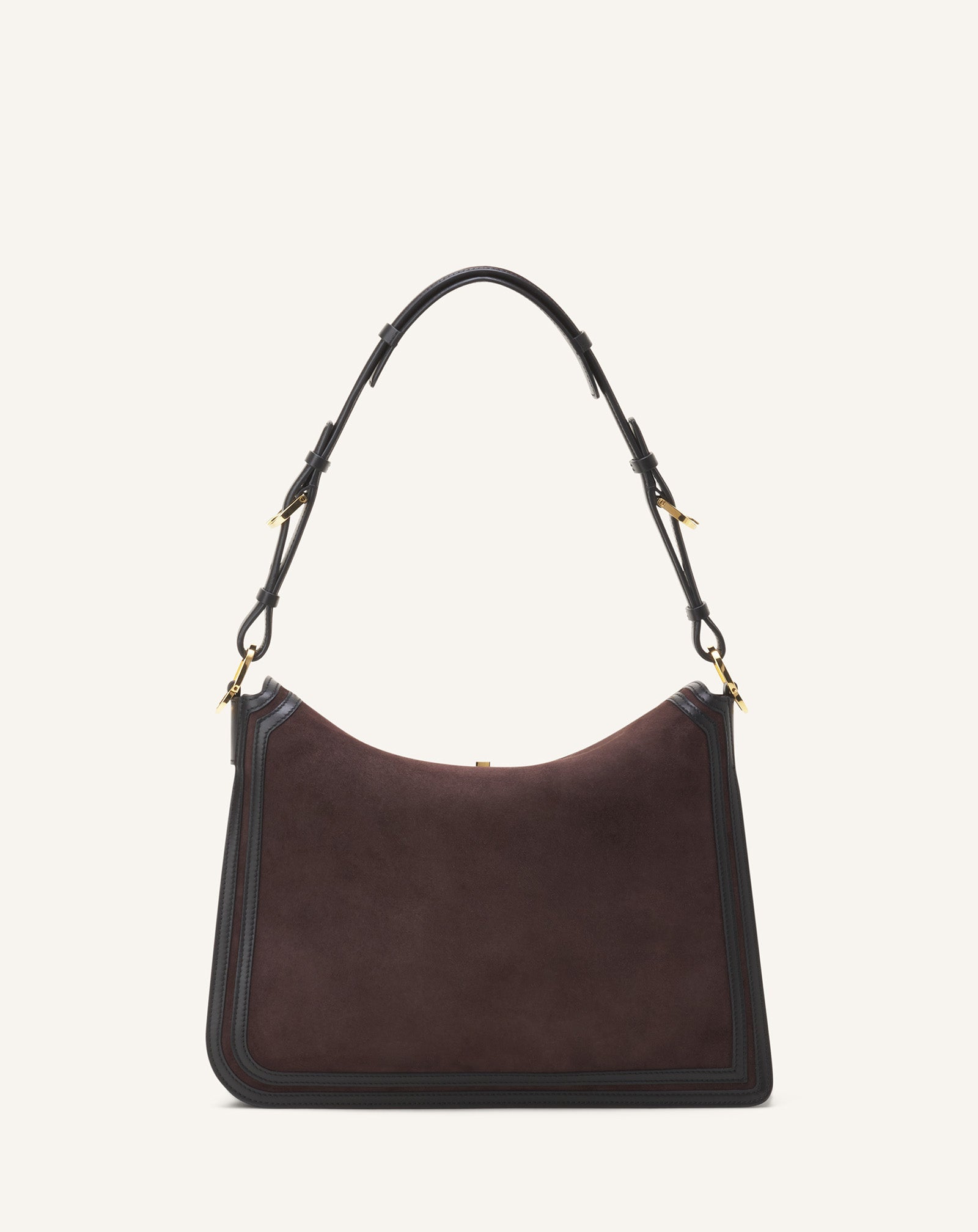 Brown Compagnon Asymmetrical Bag In Suede | Lanvin Women
