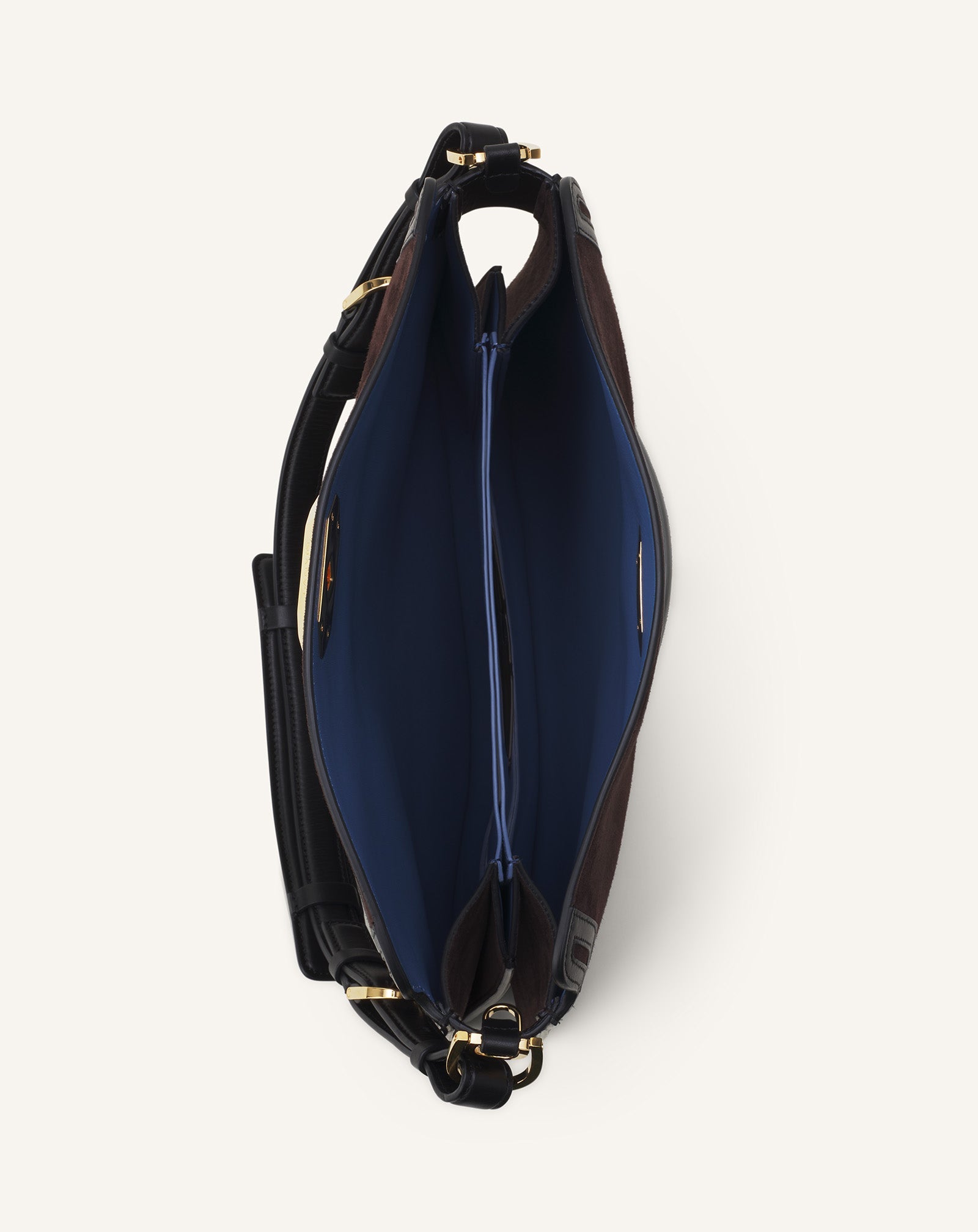 Brown Compagnon Asymmetrical Bag In Suede | Lanvin Women