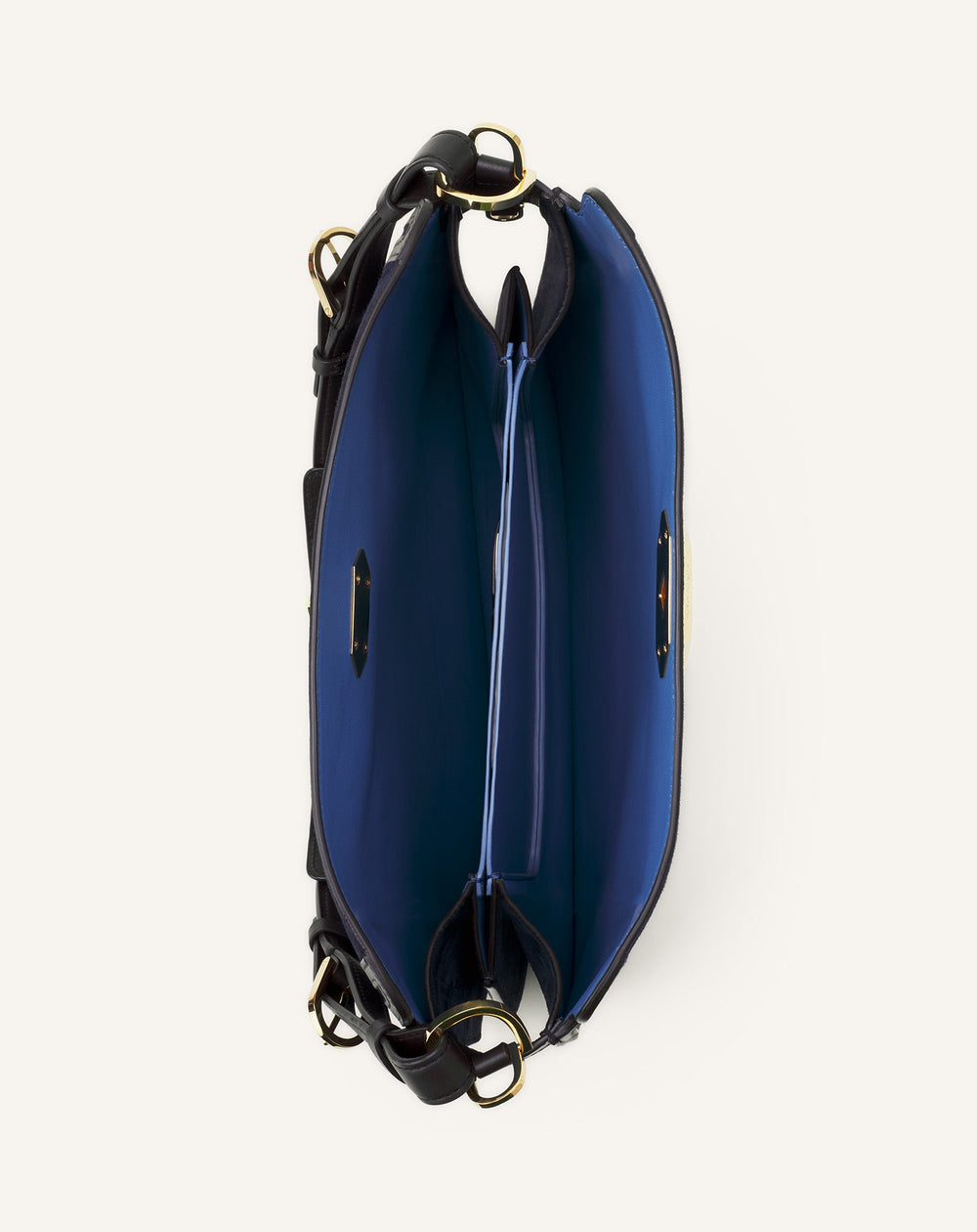 Black Compagnon Asymmetrical Bag In Leather | Lanvin Women