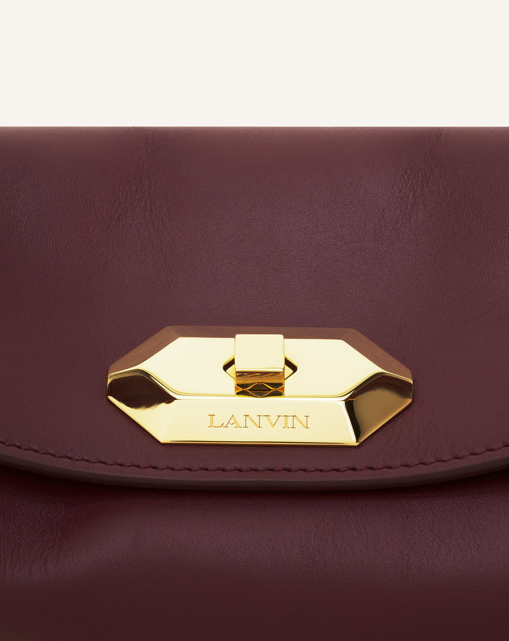 Brown Compagnon Asymmetrical Bag In Leather | Lanvin Women
