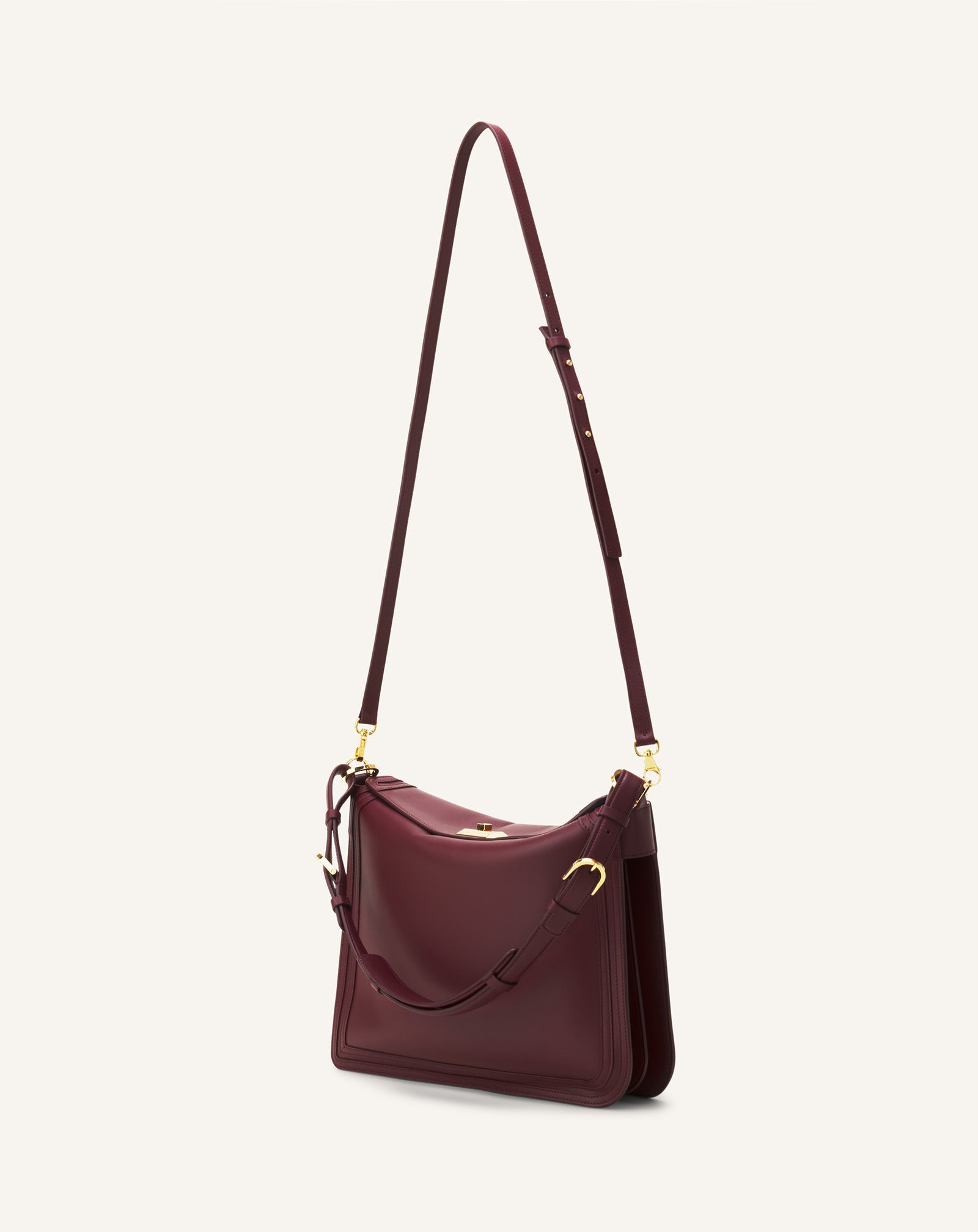 Brown Compagnon Asymmetrical Bag In Leather | Lanvin Women