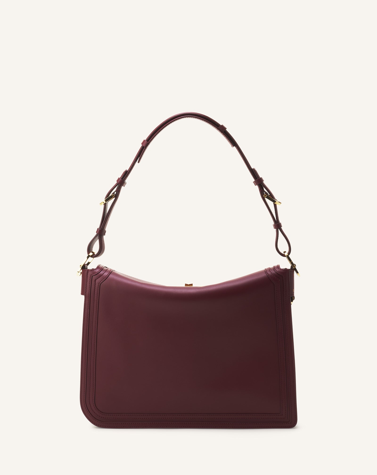 Brown Compagnon Asymmetrical Bag In Leather | Lanvin Women