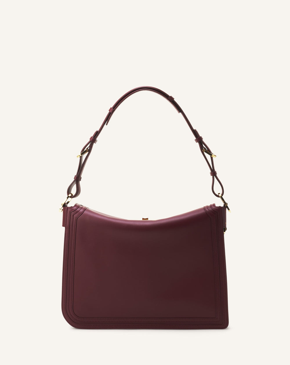 Brown Compagnon Asymmetrical Bag In Leather | Lanvin Women