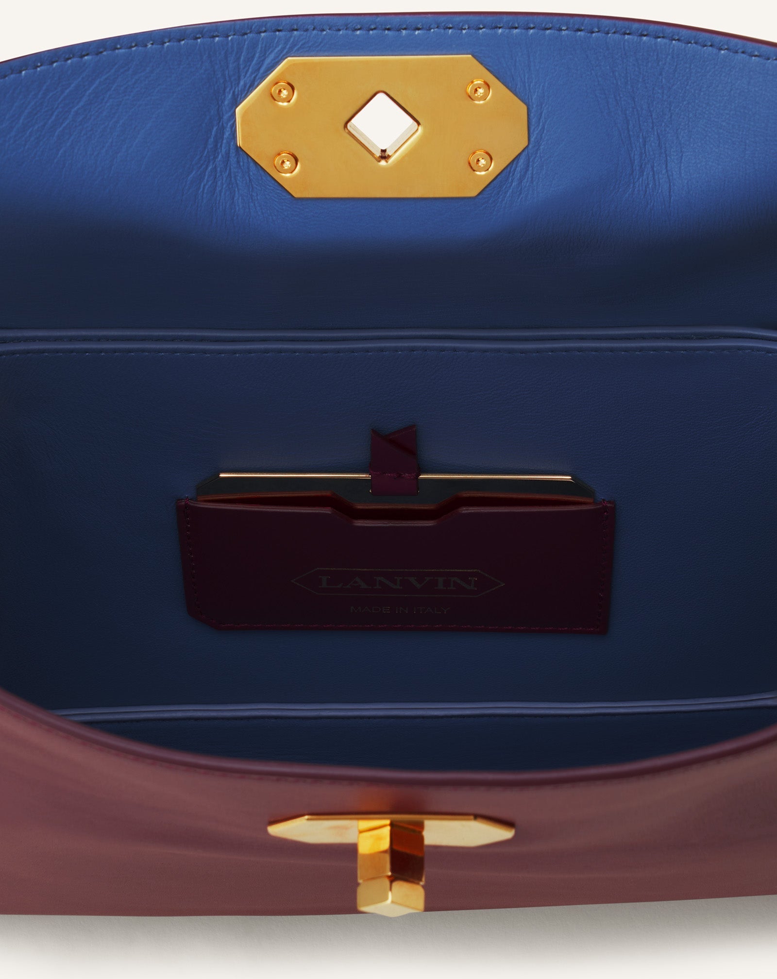 Brown Compagnon Asymmetrical Bag In Leather | Lanvin Women