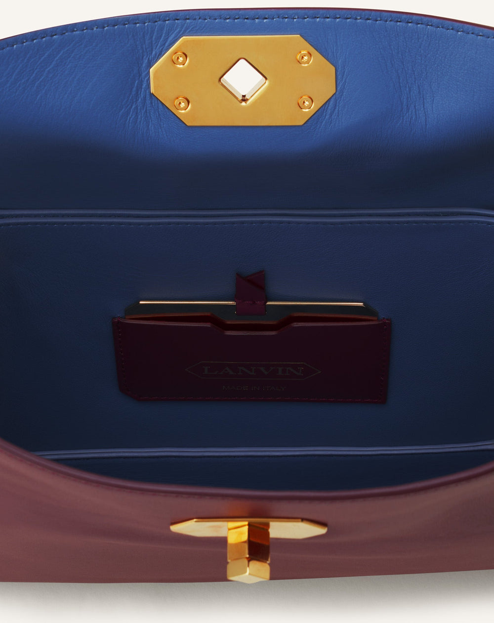 Brown Compagnon Asymmetrical Bag In Leather | Lanvin Women