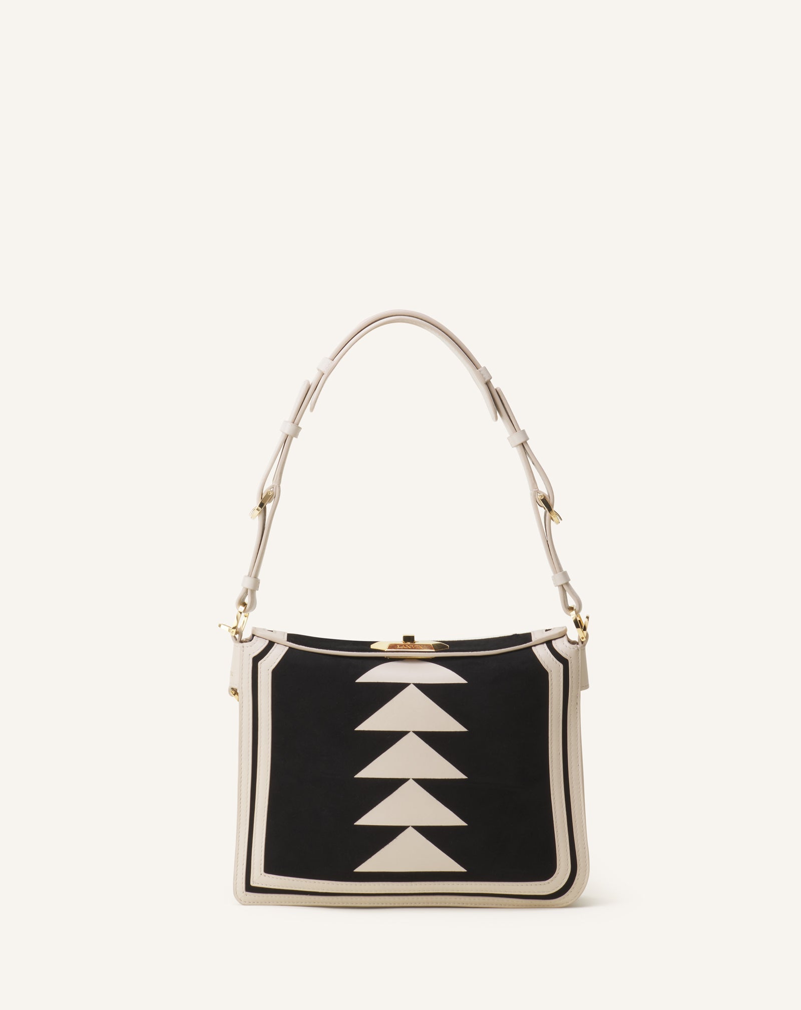 Sac Compagnon 20 En Cuir White | Lanvin Women