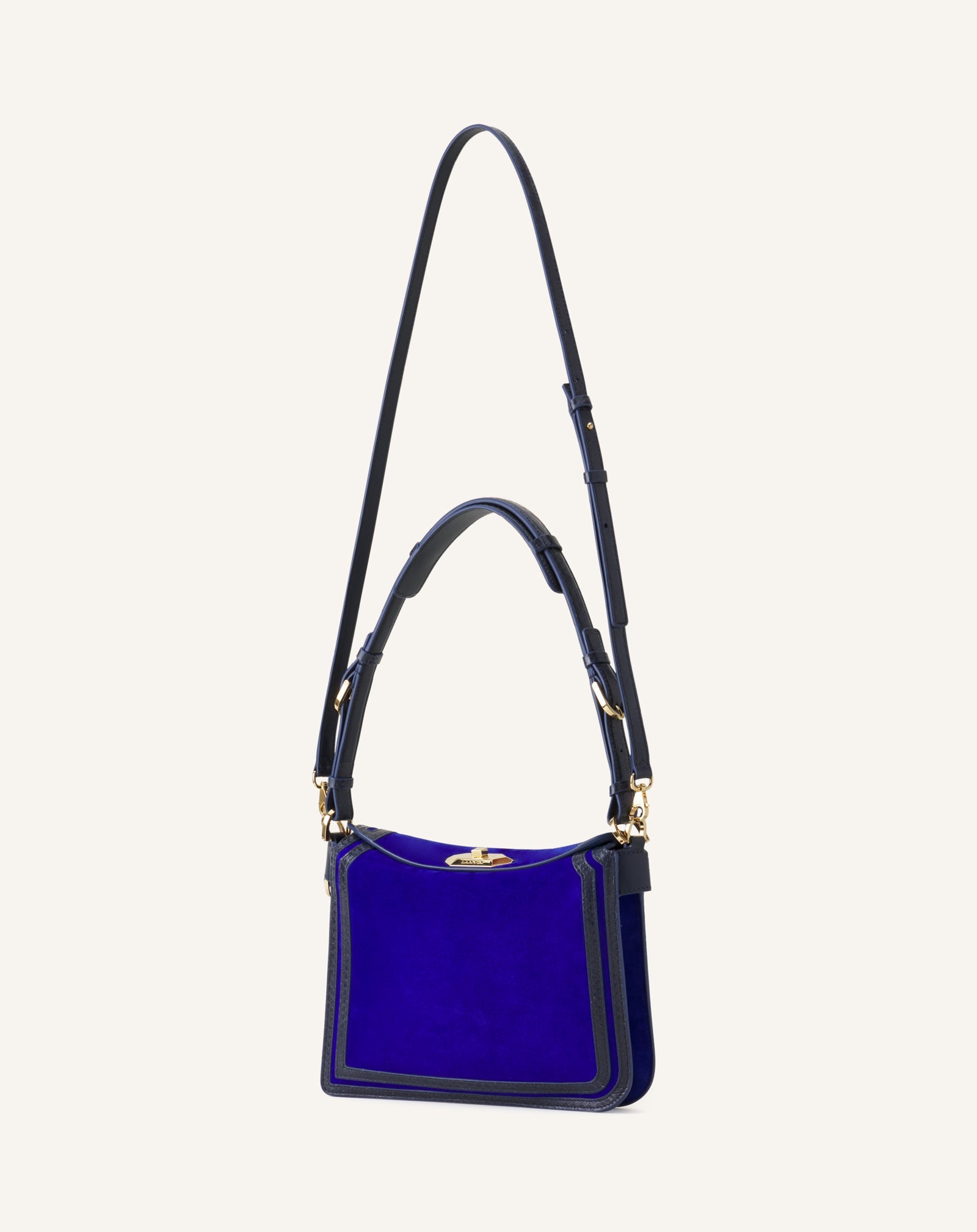 Compagnon Sac Epaule Asymetrique Finition Python Pm Blue | Lanvin Women