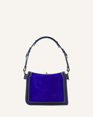 Compagnon Sac Epaule Asymetrique Finition Python Pm Blue | Lanvin Women