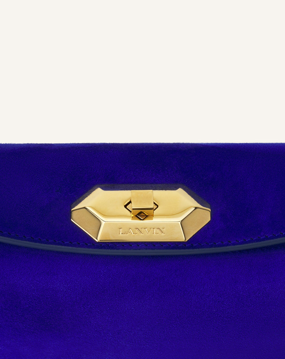 Compagnon Sac Epaule Asymetrique Finition Python Pm Blue | Lanvin Women