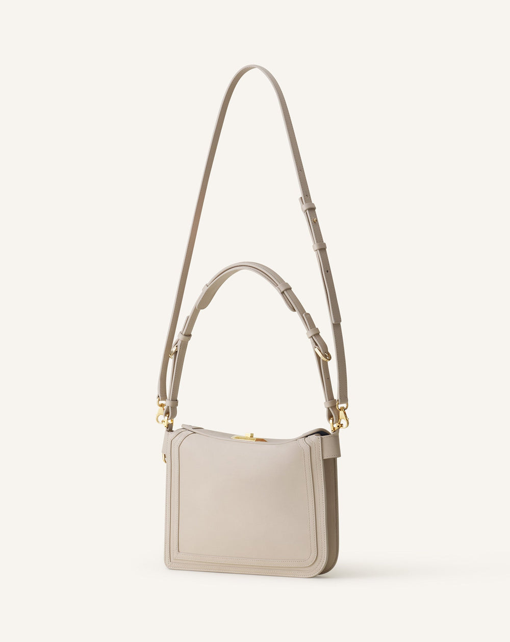 Sac Compagnon Asymetrique En Cuir White | Lanvin Women