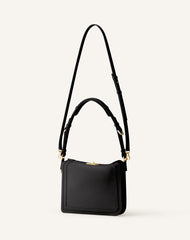 Sac Compagnon Asymetrique En Cuir Black | Lanvin Women