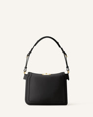 Sac Compagnon Asymetrique En Cuir Black | Lanvin Women