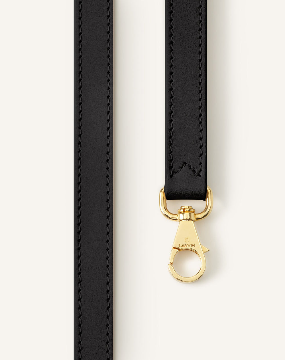 Sac Compagnon Asymetrique En Cuir Black | Lanvin Women
