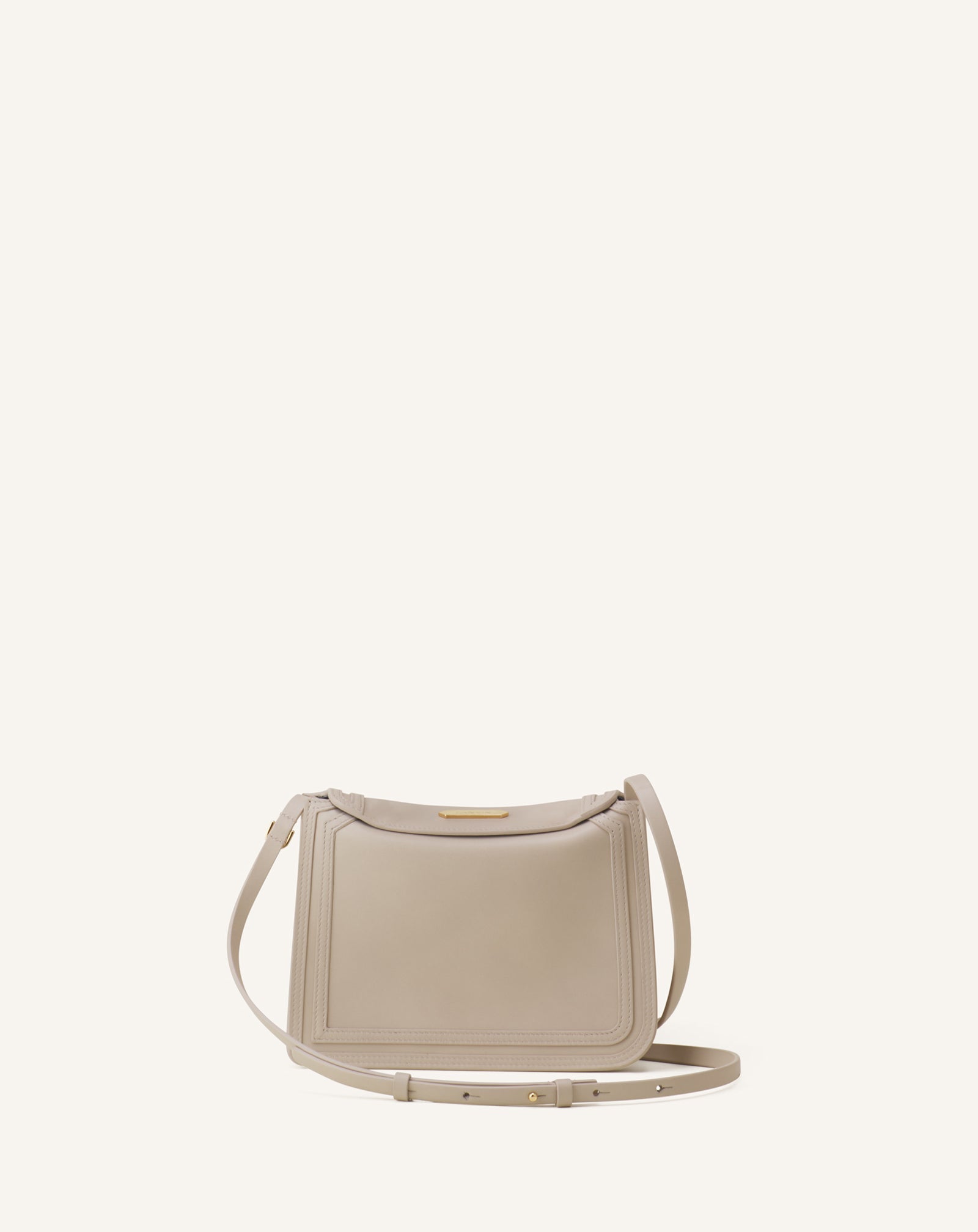 Sac Compagnon 16 En Cuir White | Lanvin Men