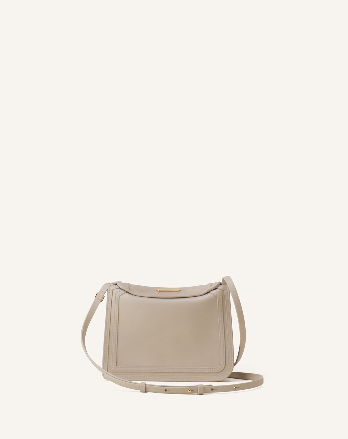 Sac Compagnon 16 En Cuir White | Lanvin Men