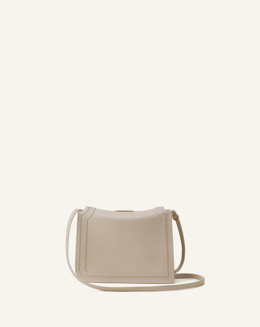 Sac Compagnon 16 En Cuir White | Lanvin Men
