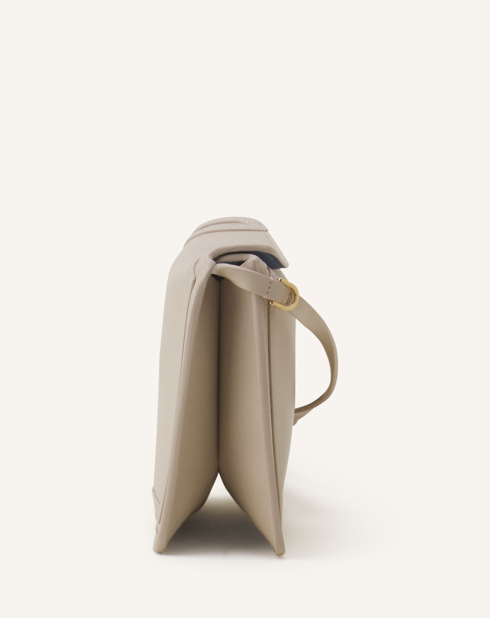 Sac Compagnon 16 En Cuir White | Lanvin Men
