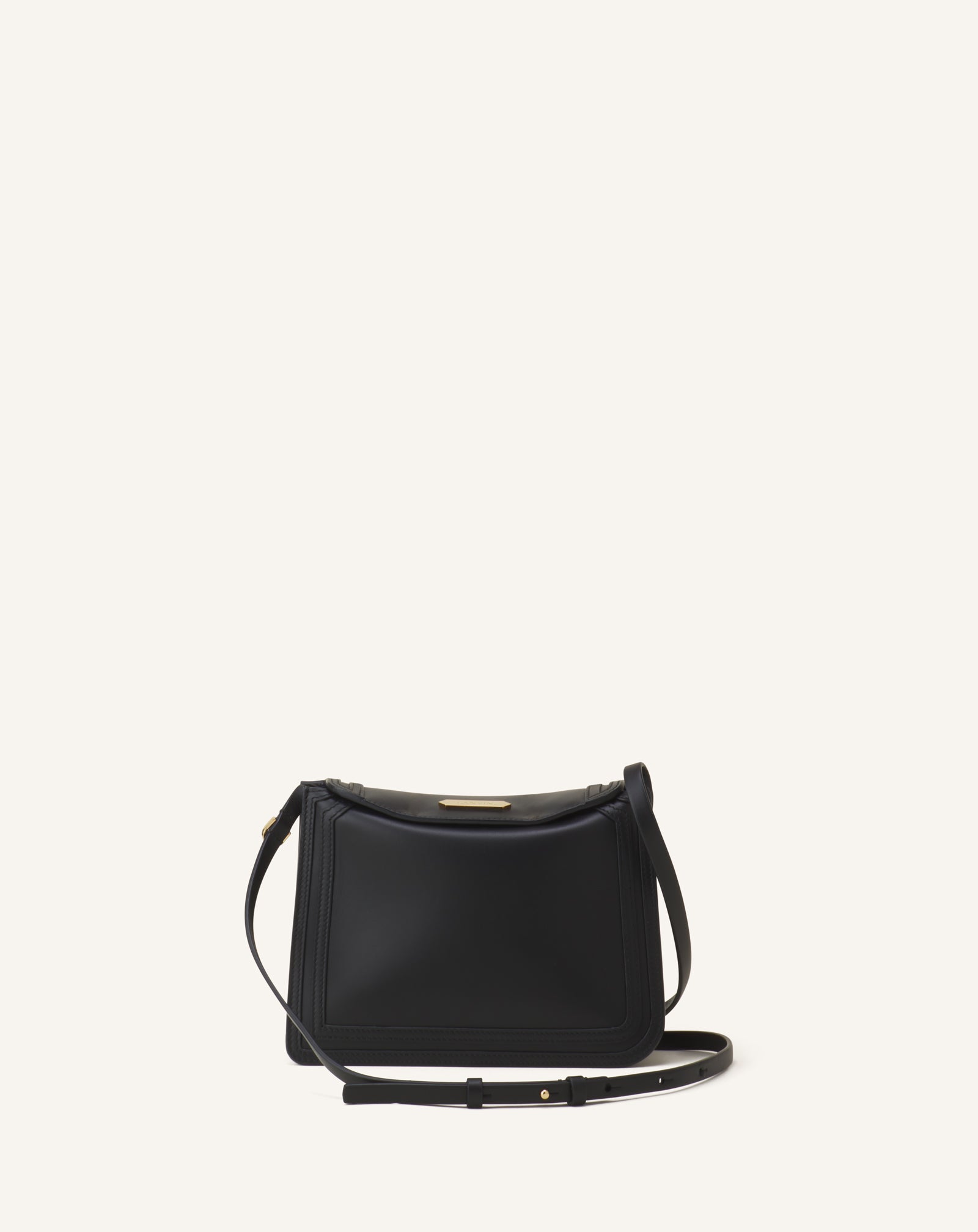 Sac Compagnon 16 En Cuir Black | Lanvin Women