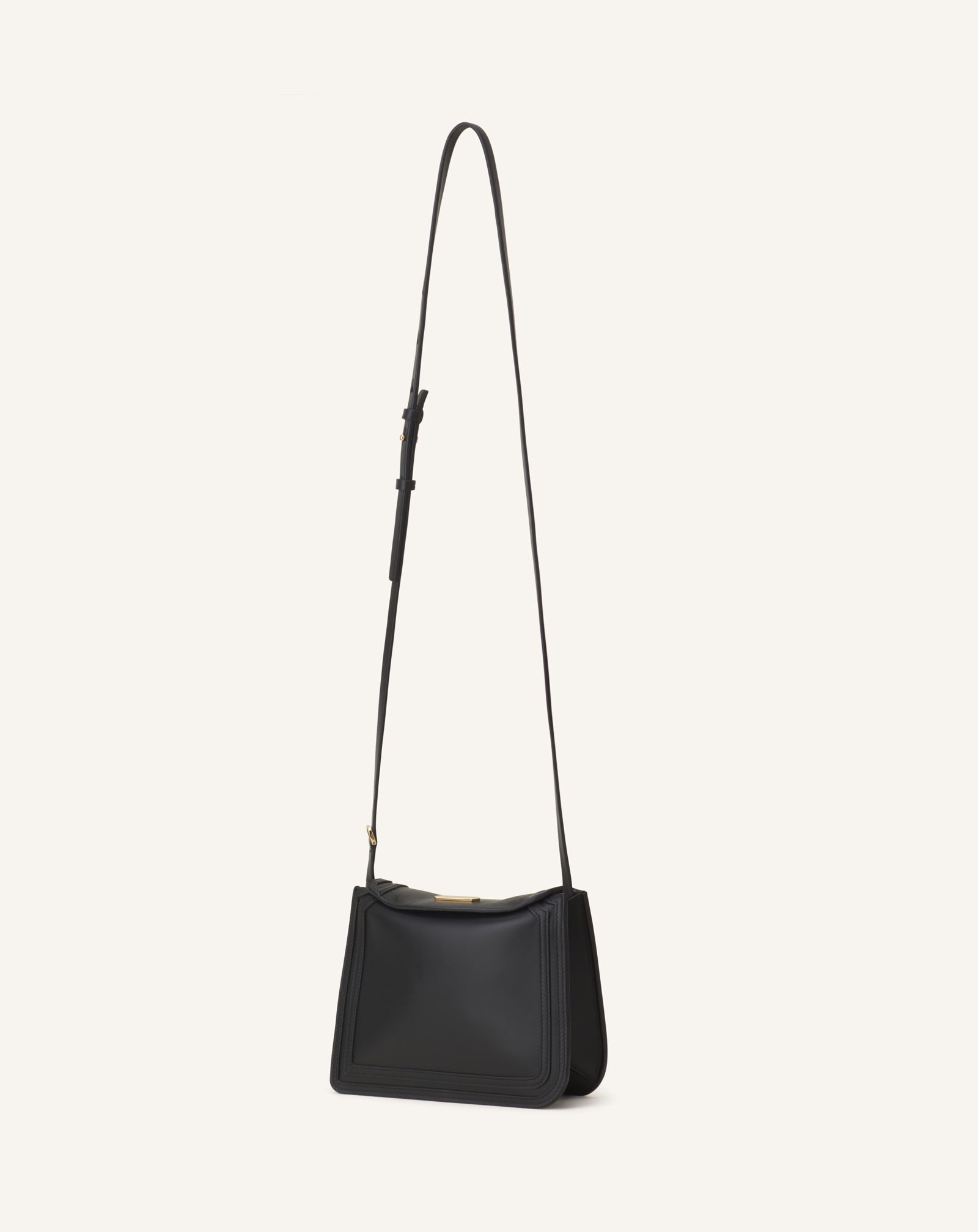 Sac Compagnon 16 En Cuir Black | Lanvin Women