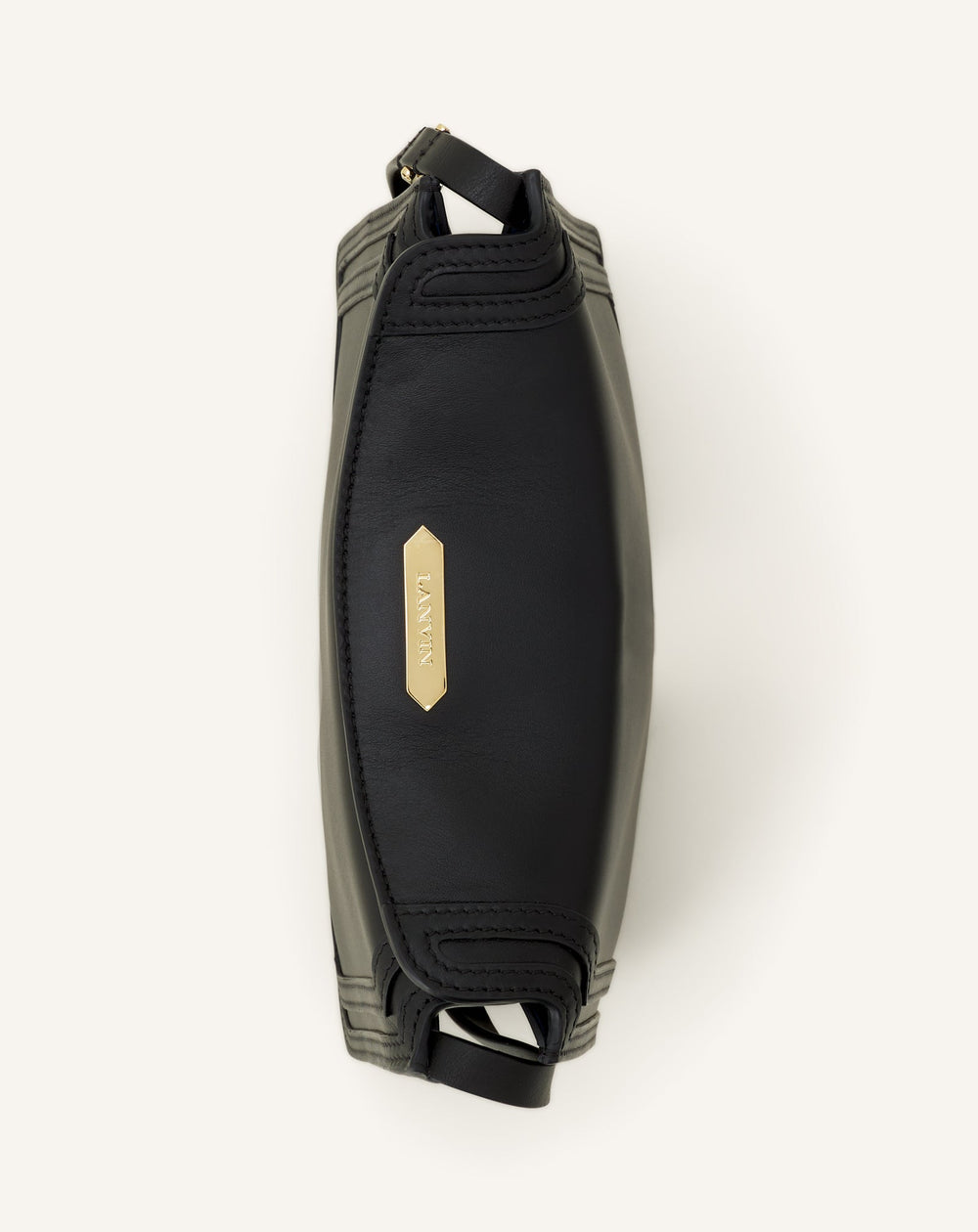 Sac Compagnon 16 En Cuir Black | Lanvin Women