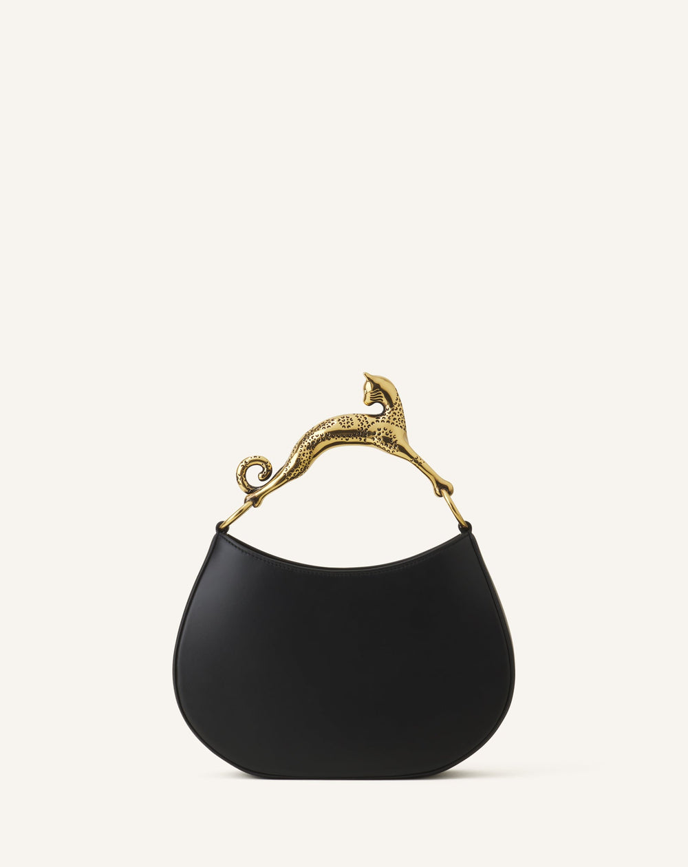 Black Hobo Cat Leather Bag | Lanvin Women
