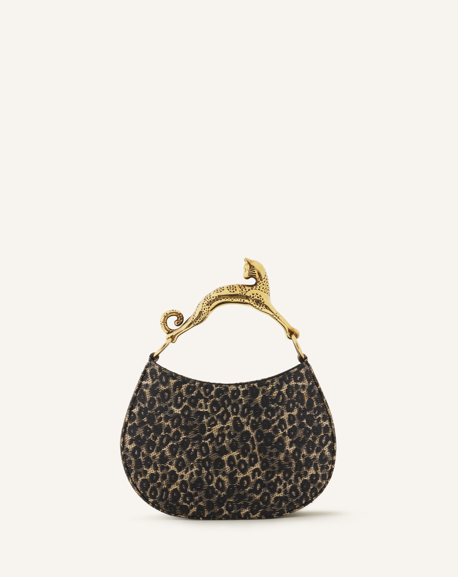 Sac Bobo Pm Poignée Imprimée Léopard Chat Beige | Lanvin Women