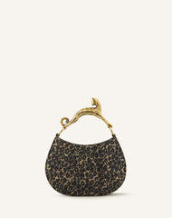 Sac Bobo Pm Poignée Imprimée Léopard Chat Beige | Lanvin Women