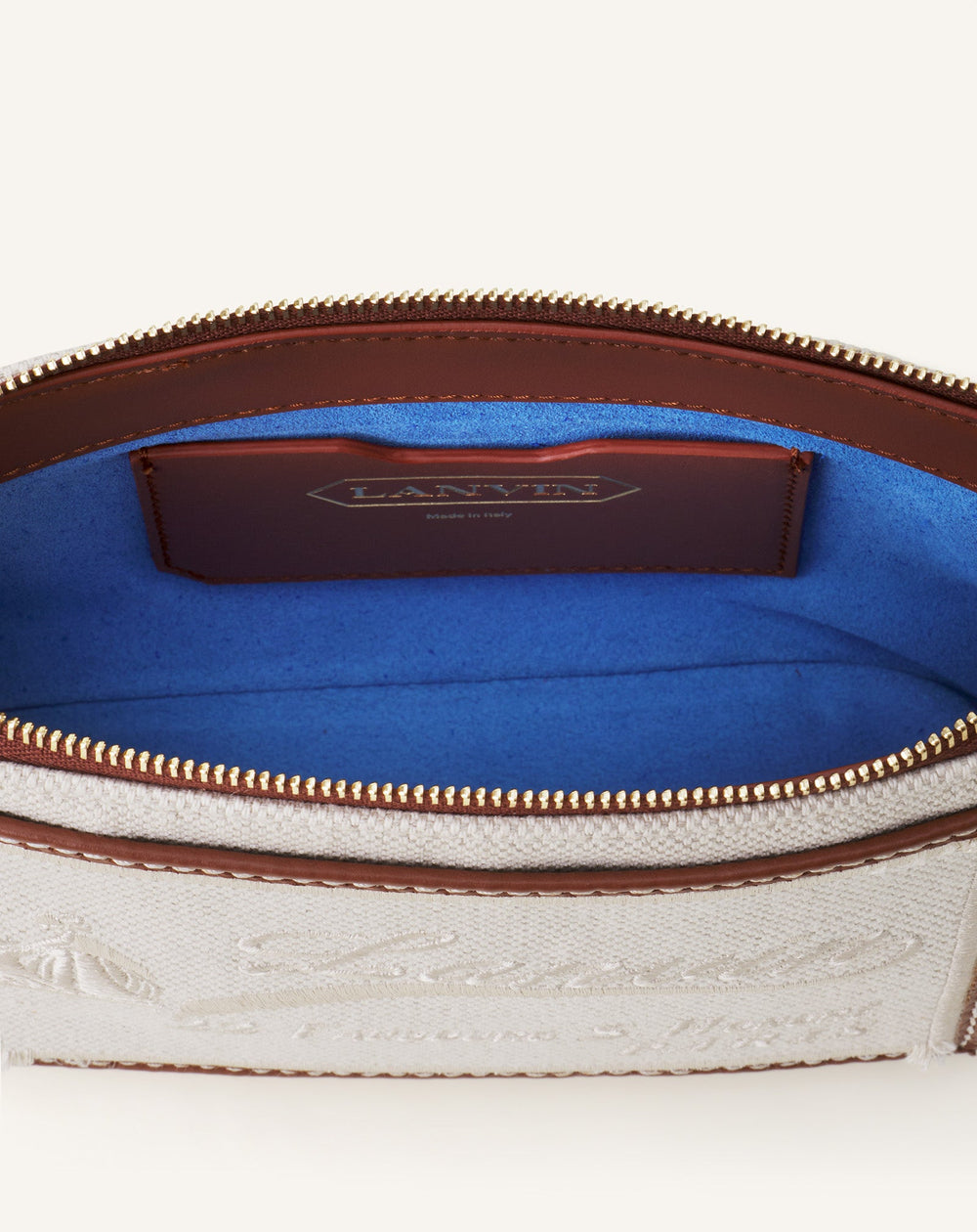 Petit Compagnon Sac Epaule Zippe Canvas | Lanvin Women