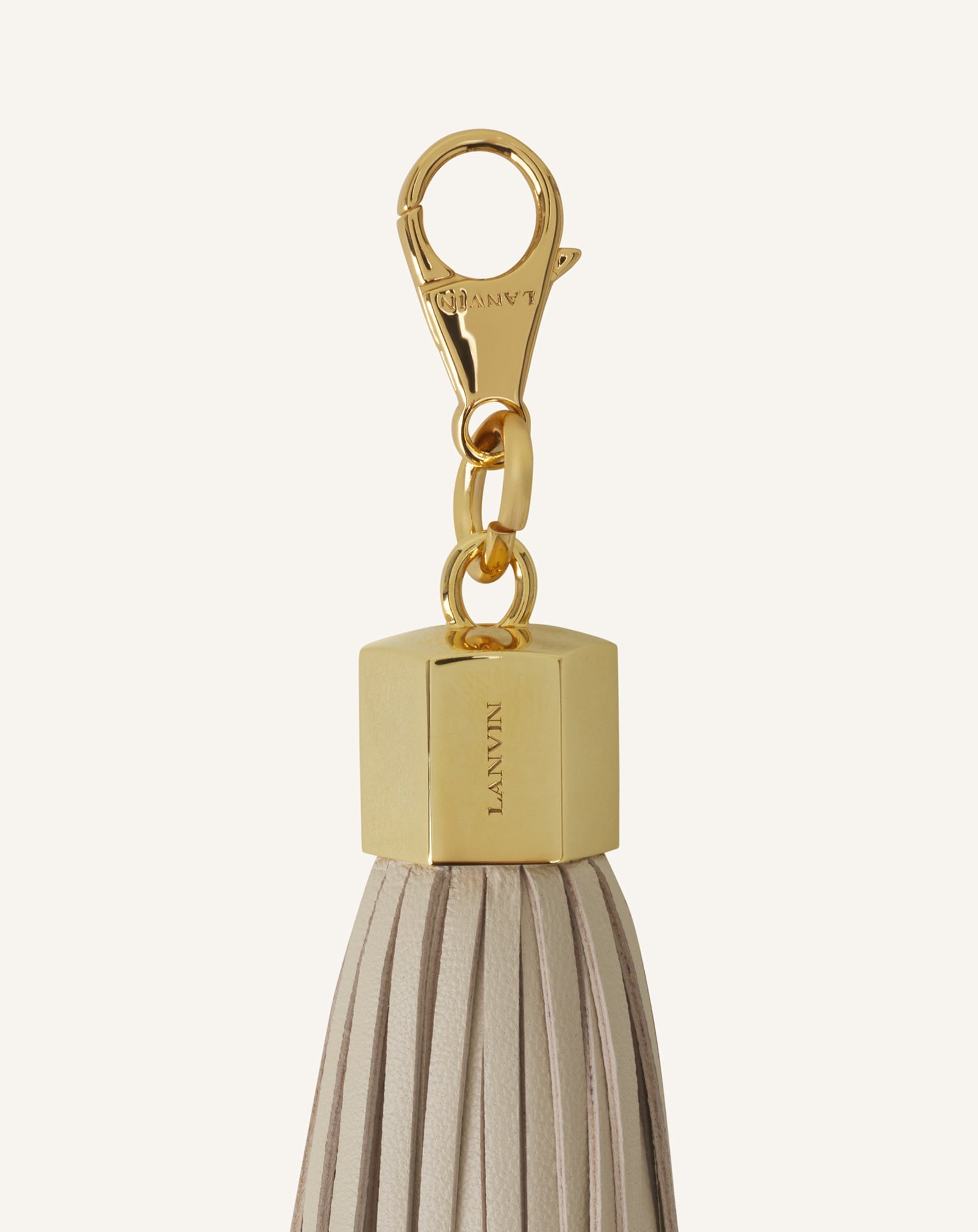 Pompon Simple En Cuir White | Lanvin Women