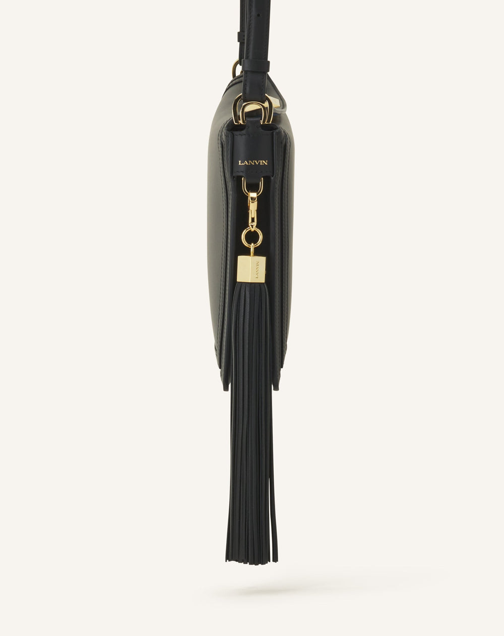 Pompon Simple En Cuir Black | Lanvin Women