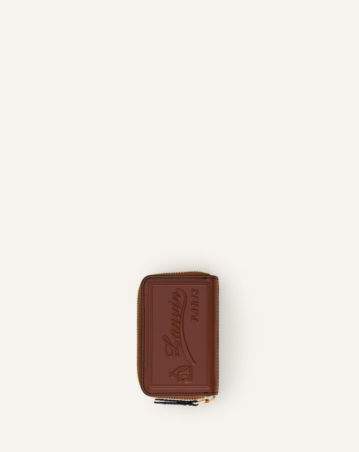 Catch By Lanvin Porte Carte Zippe Cuir Brown | Lanvin Women