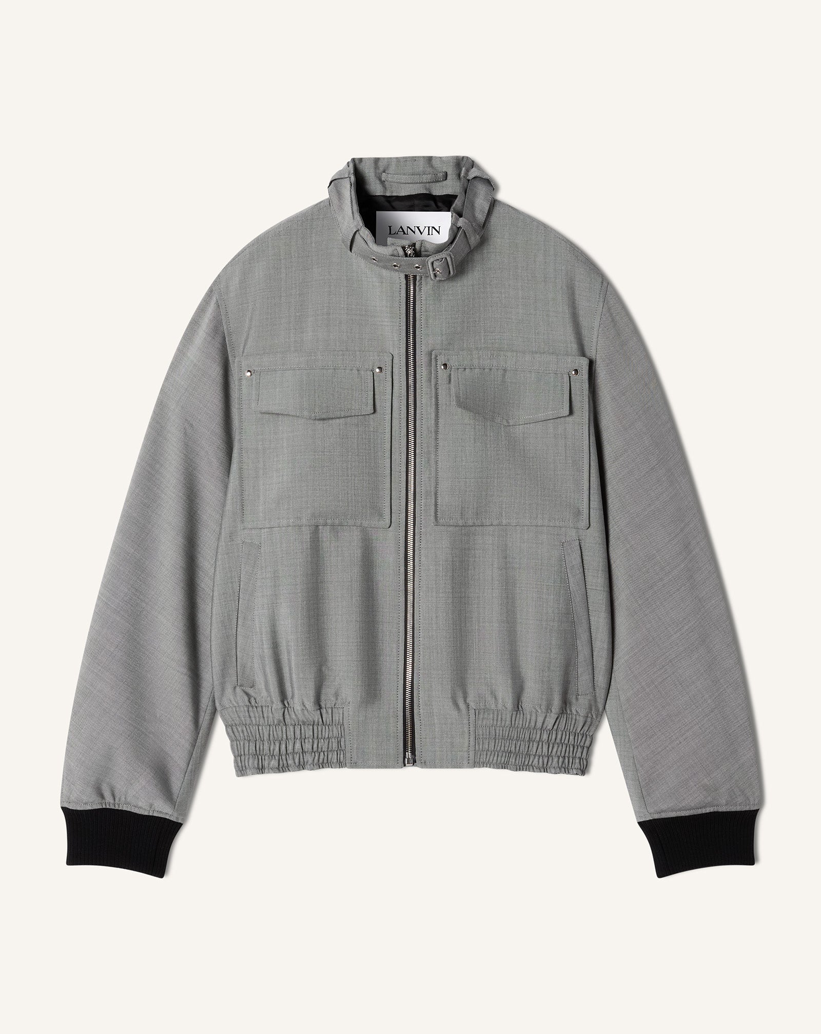 Blouson En Laine Mohair Black | Lanvin Men