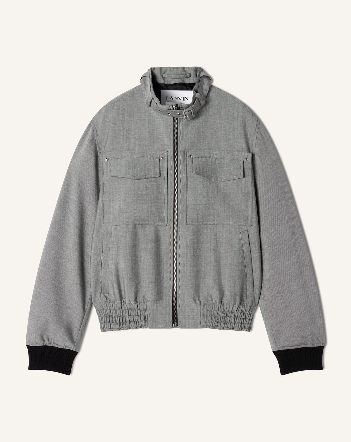 Blouson En Laine Mohair Black | Lanvin Men