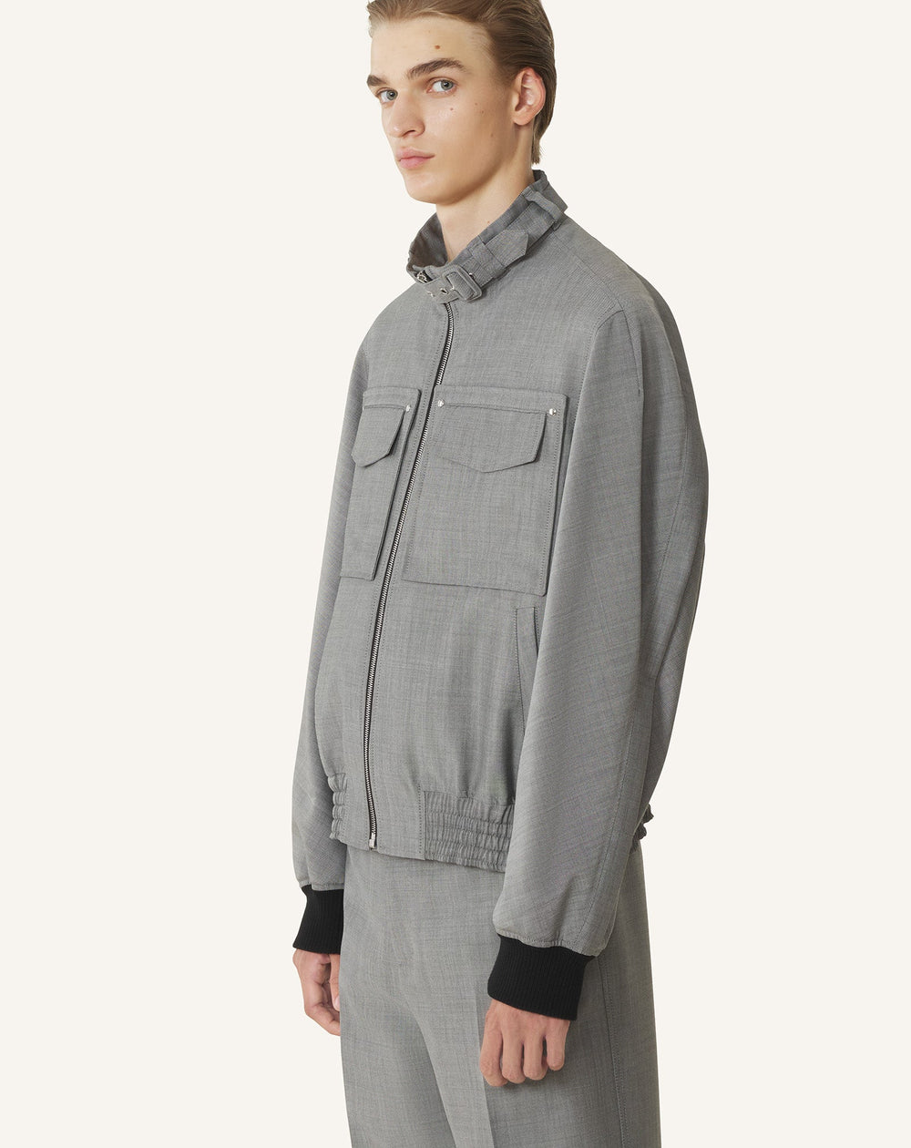 Blouson En Laine Mohair Black | Lanvin Men