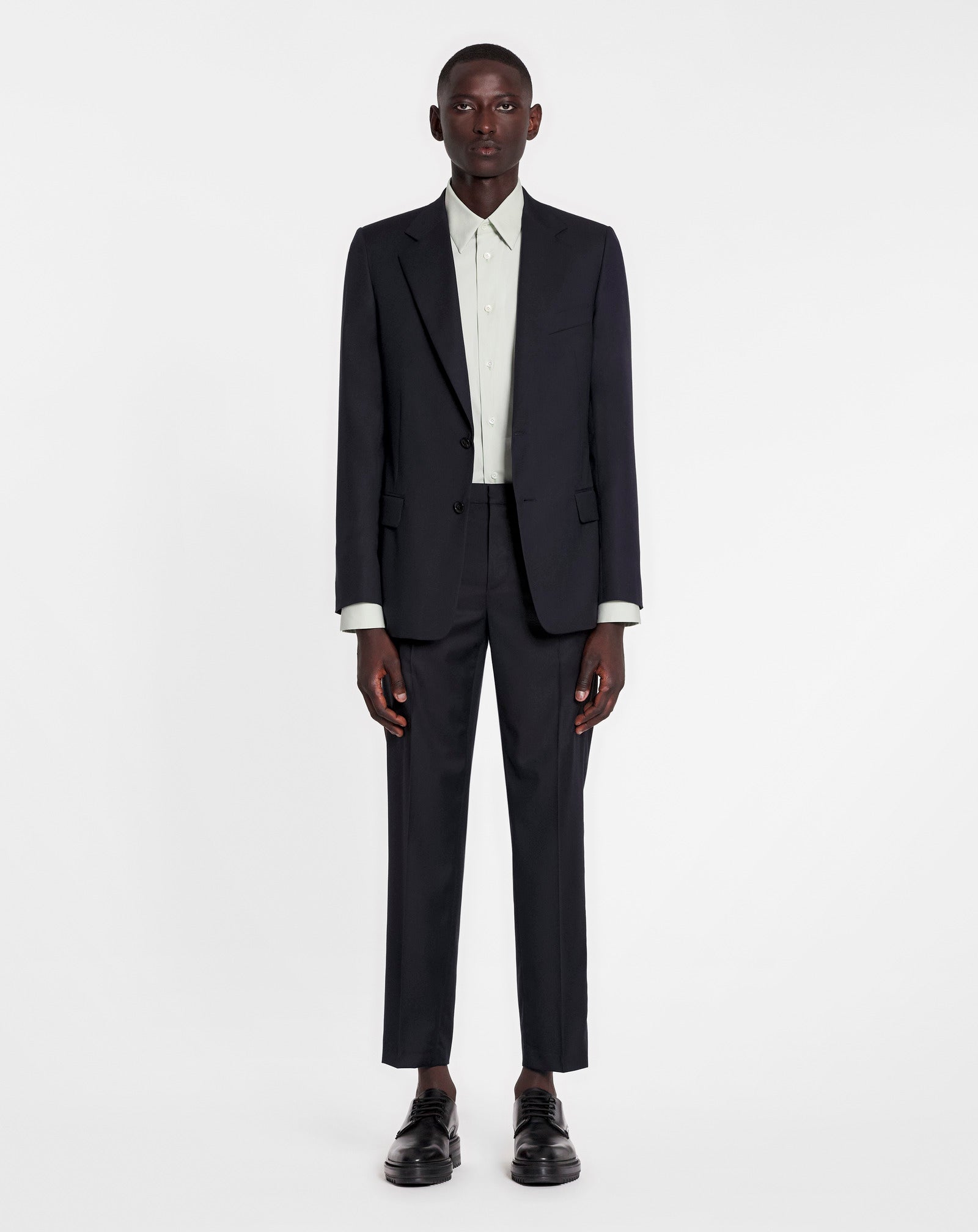SINGLE-BREASTED FLAP POCKETS JACKET NAVY BLUE | Lanvin Men
