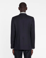SINGLE-BREASTED FLAP POCKETS JACKET NAVY BLUE | Lanvin Men
