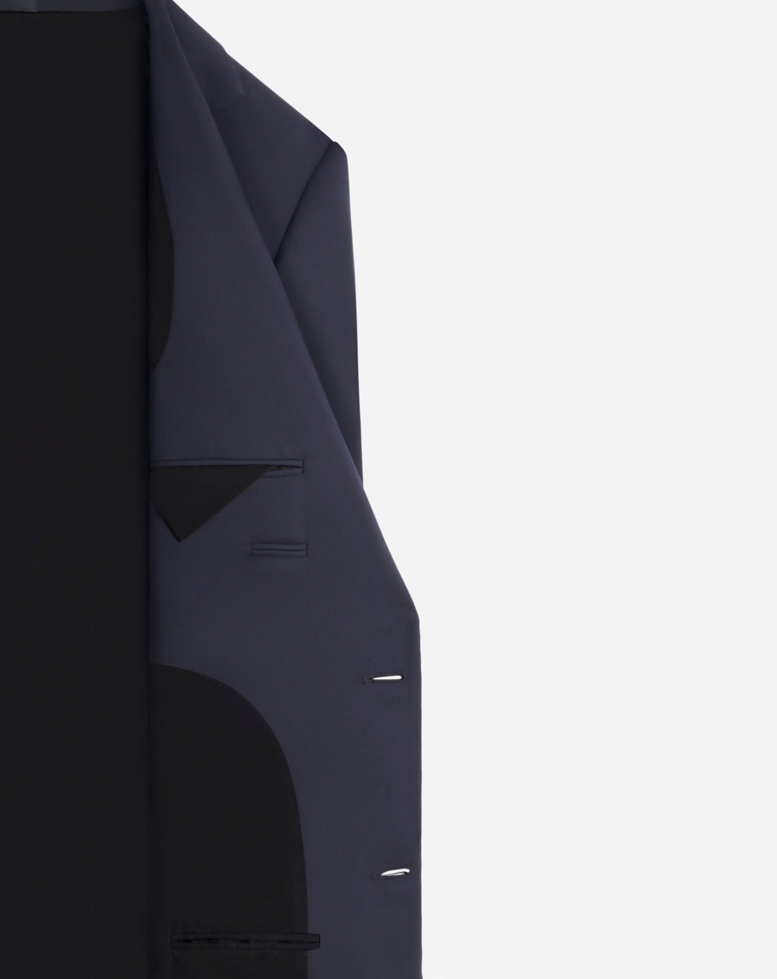 SINGLE-BREASTED FLAP POCKETS JACKET NAVY BLUE | Lanvin Men