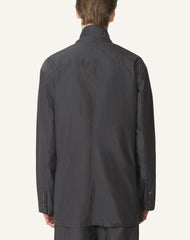Veste Ample En Chambray Black | Lanvin Men
