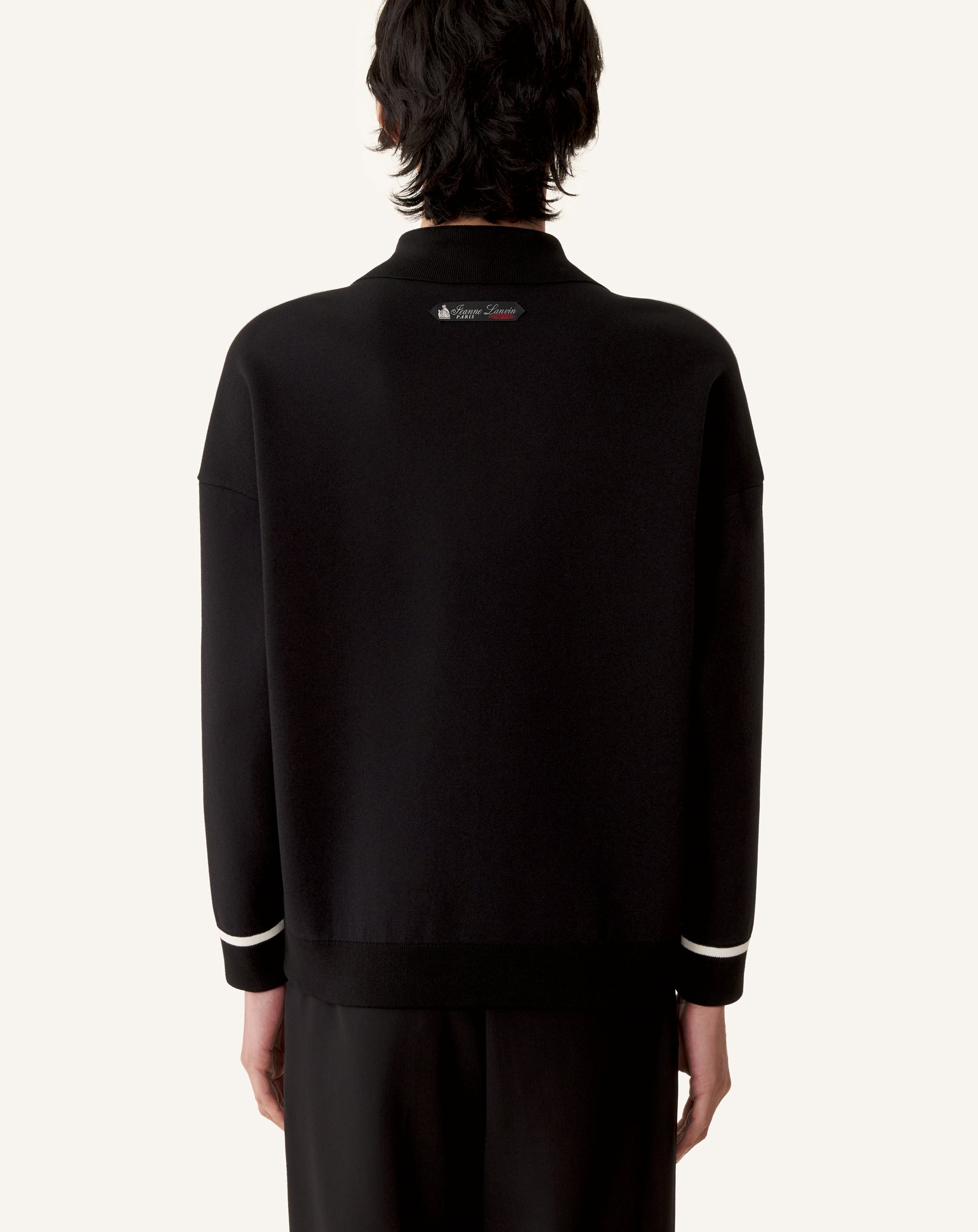 Blouson Zippé En Jacquard De Soie Et Coton Grey | Lanvin Men