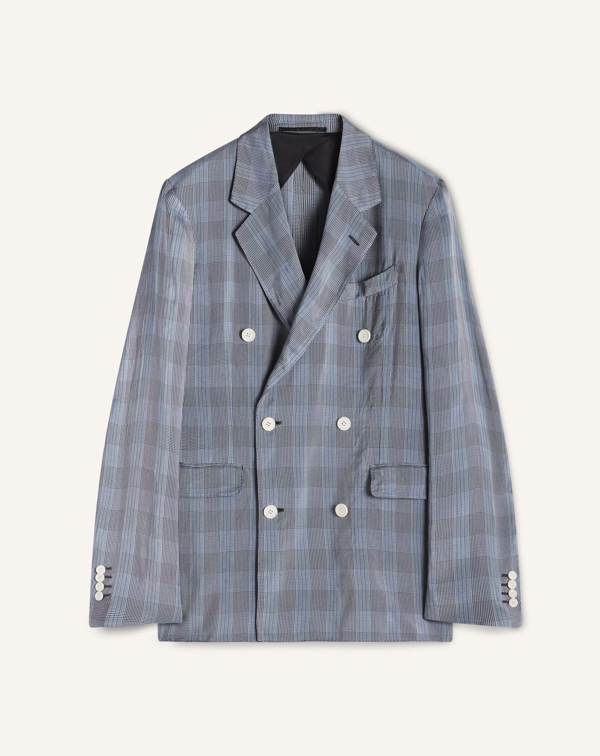 Veste Croisée En Viscose Black | Lanvin Men
