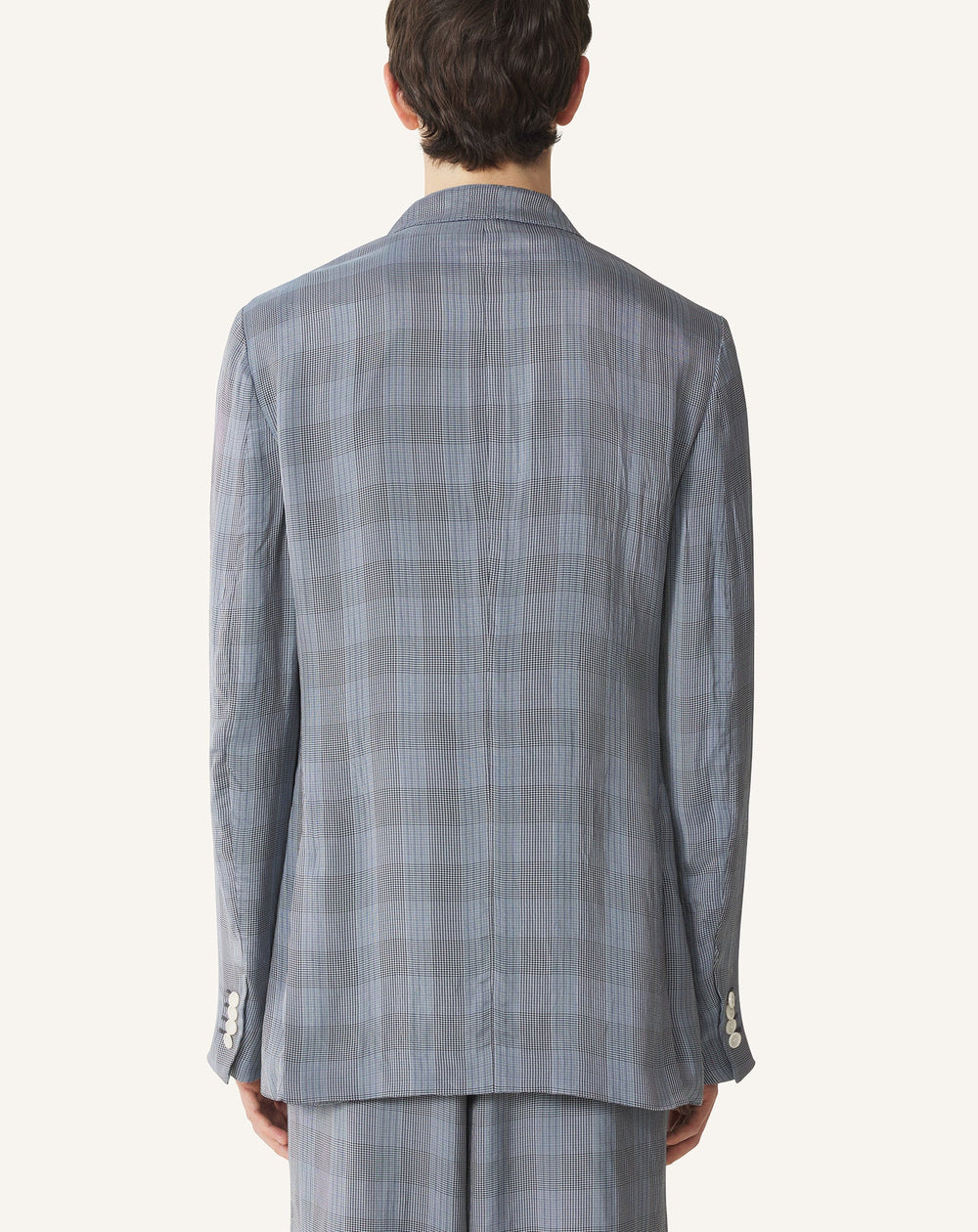 Veste Croisée En Viscose Black | Lanvin Men
