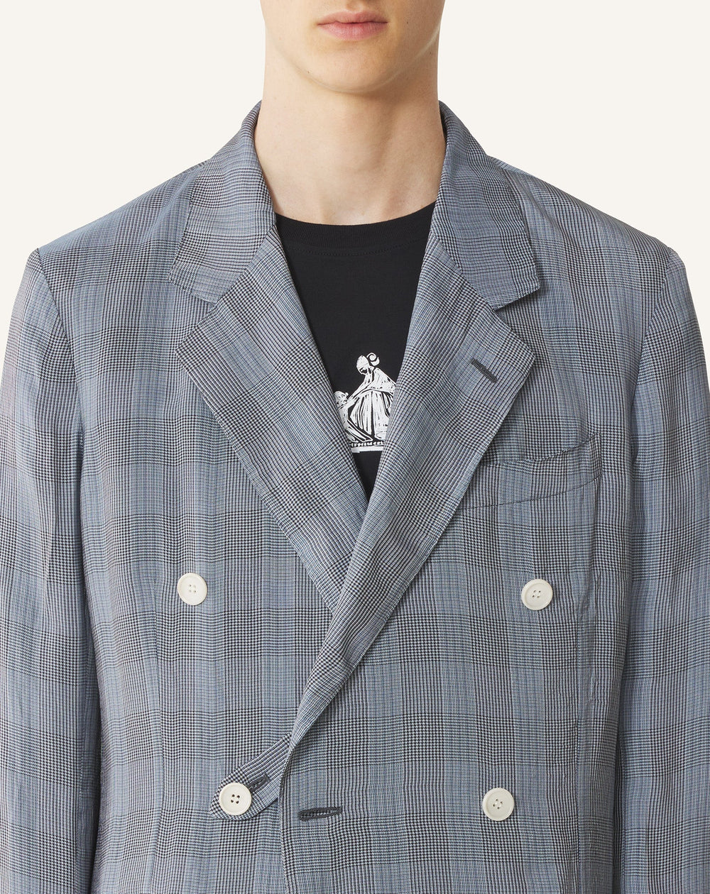 Veste Croisée En Viscose Black | Lanvin Men