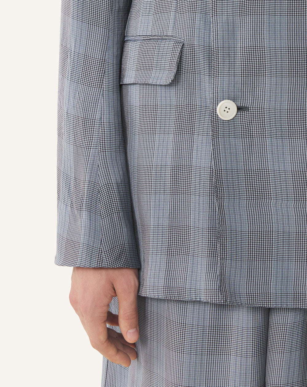 Veste Croisée En Viscose Black | Lanvin Men
