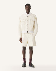 Veste Teddy En Denim White | Lanvin Men