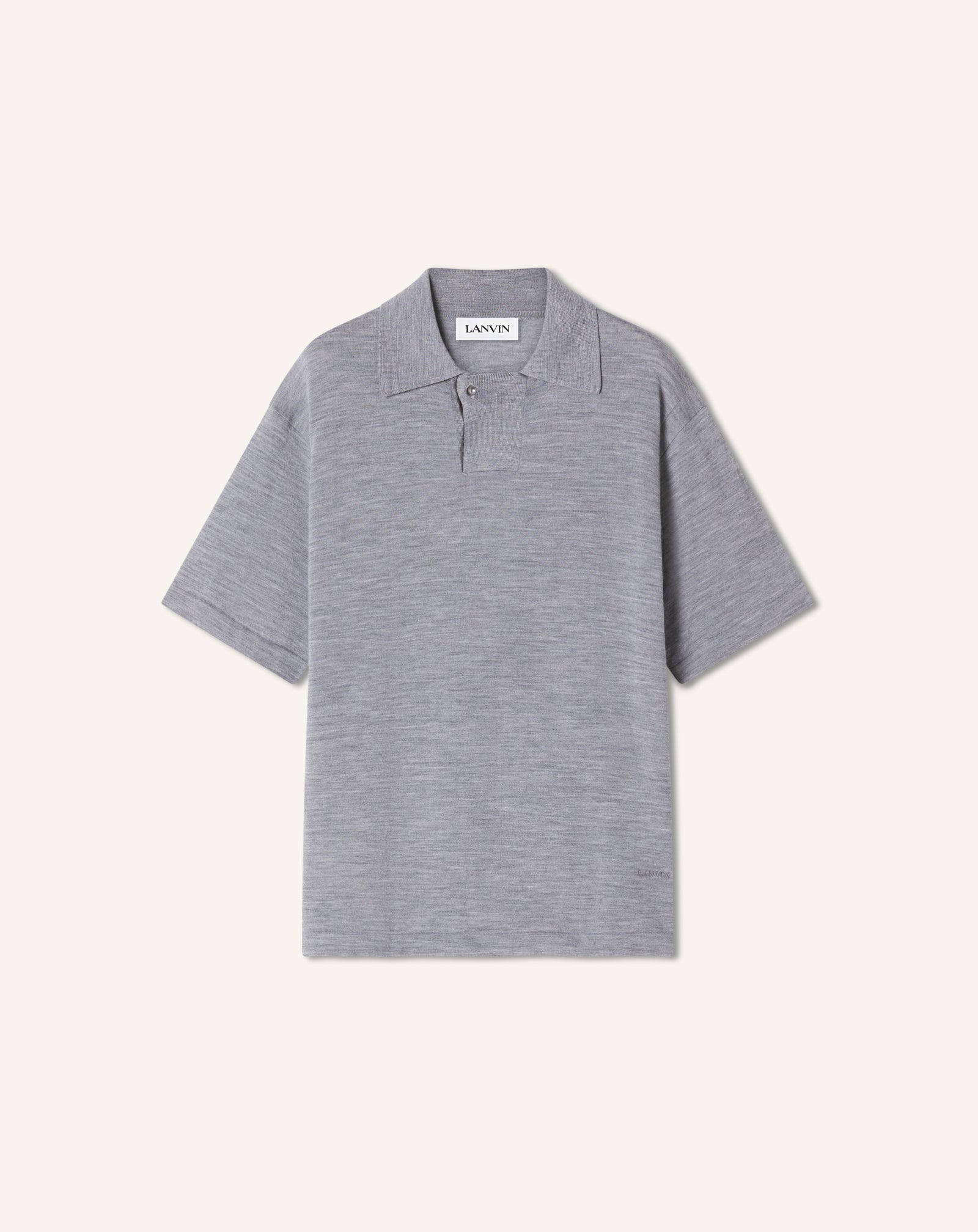 Polo En Laine Mérinos Black | Lanvin Men