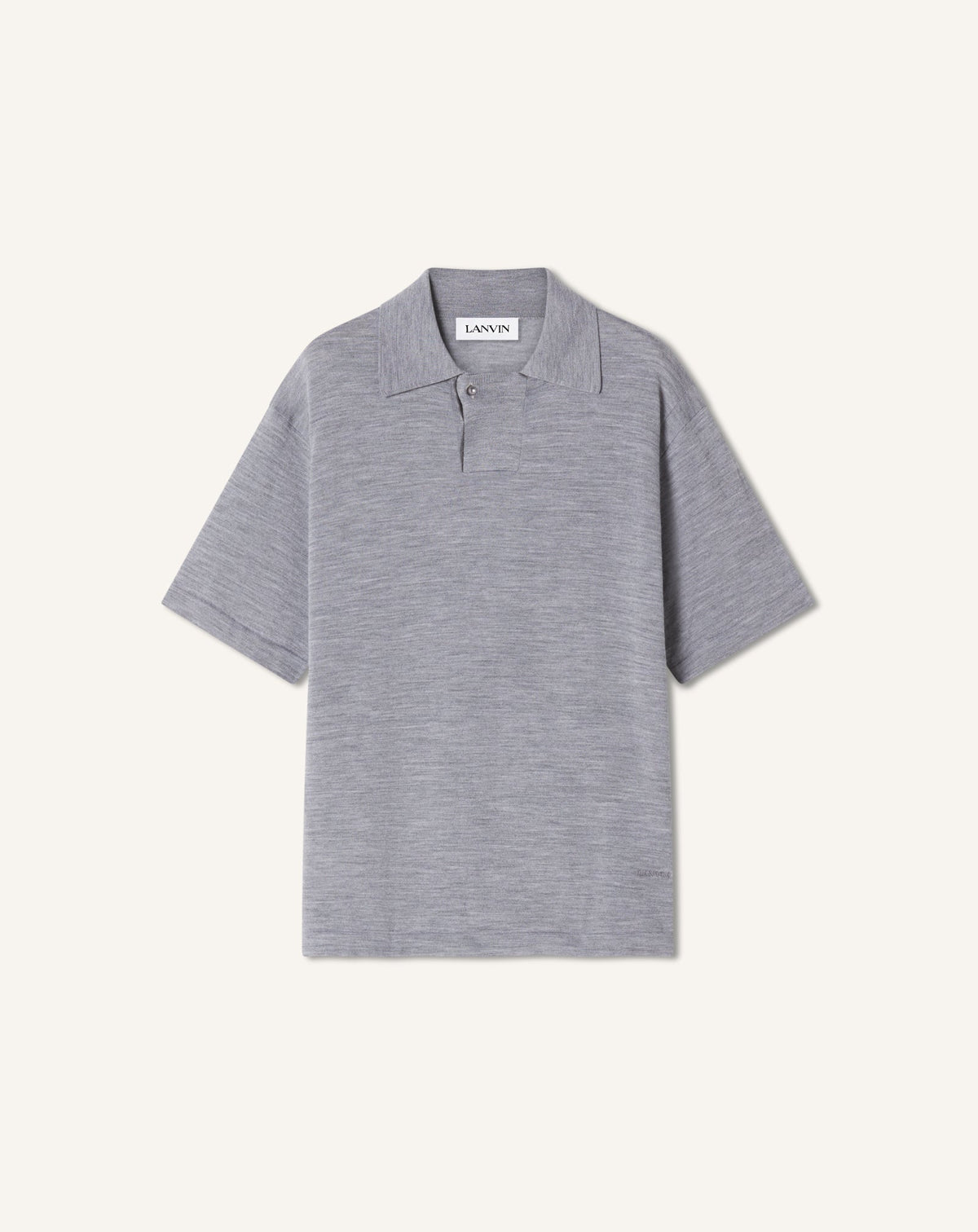Polo En Laine Mérinos Black | Lanvin Men