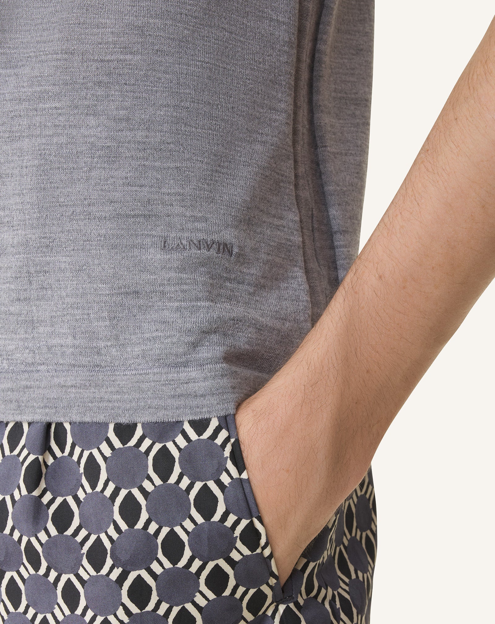 Polo En Laine Mérinos Black | Lanvin Men