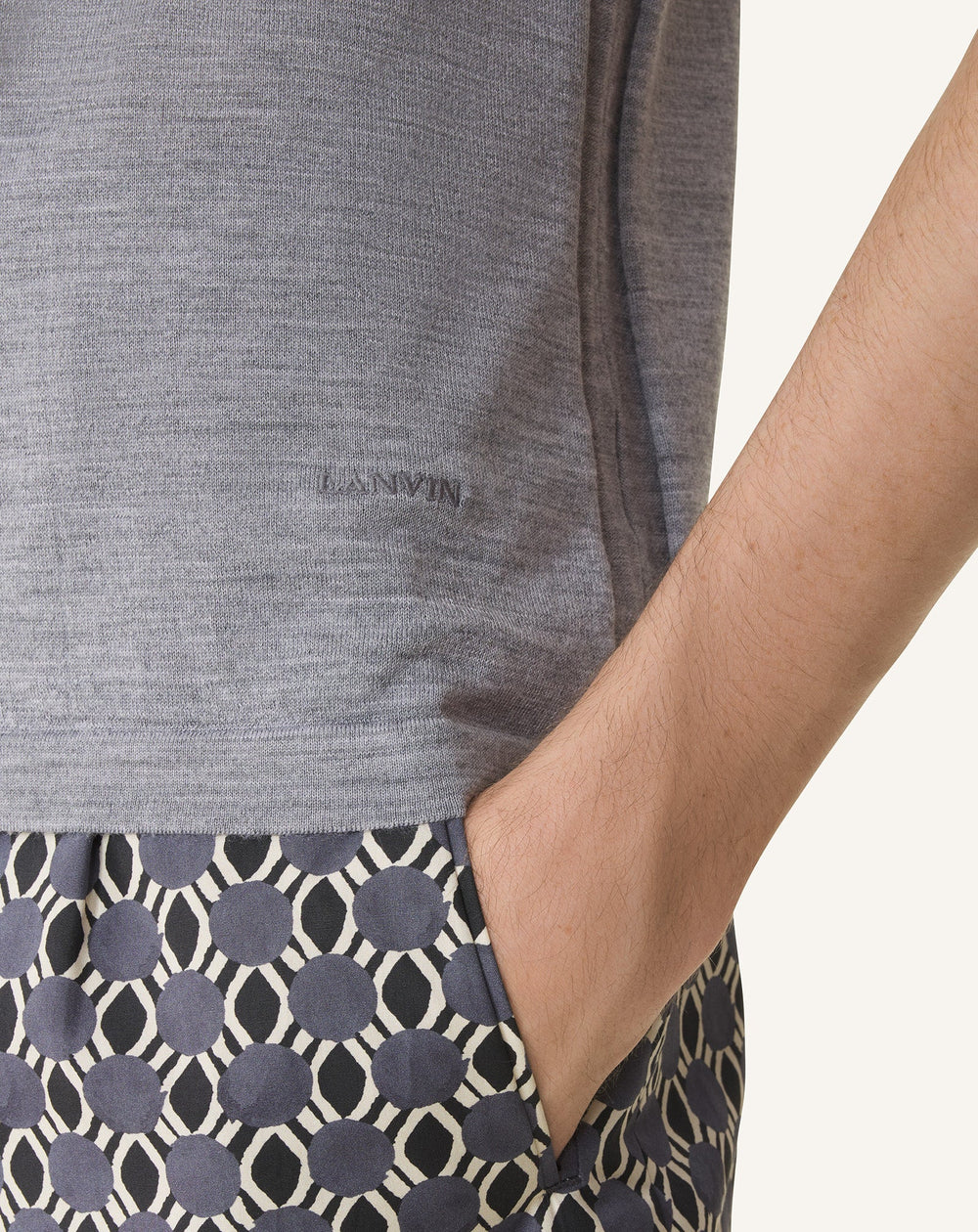 Polo En Laine Mérinos Black | Lanvin Men