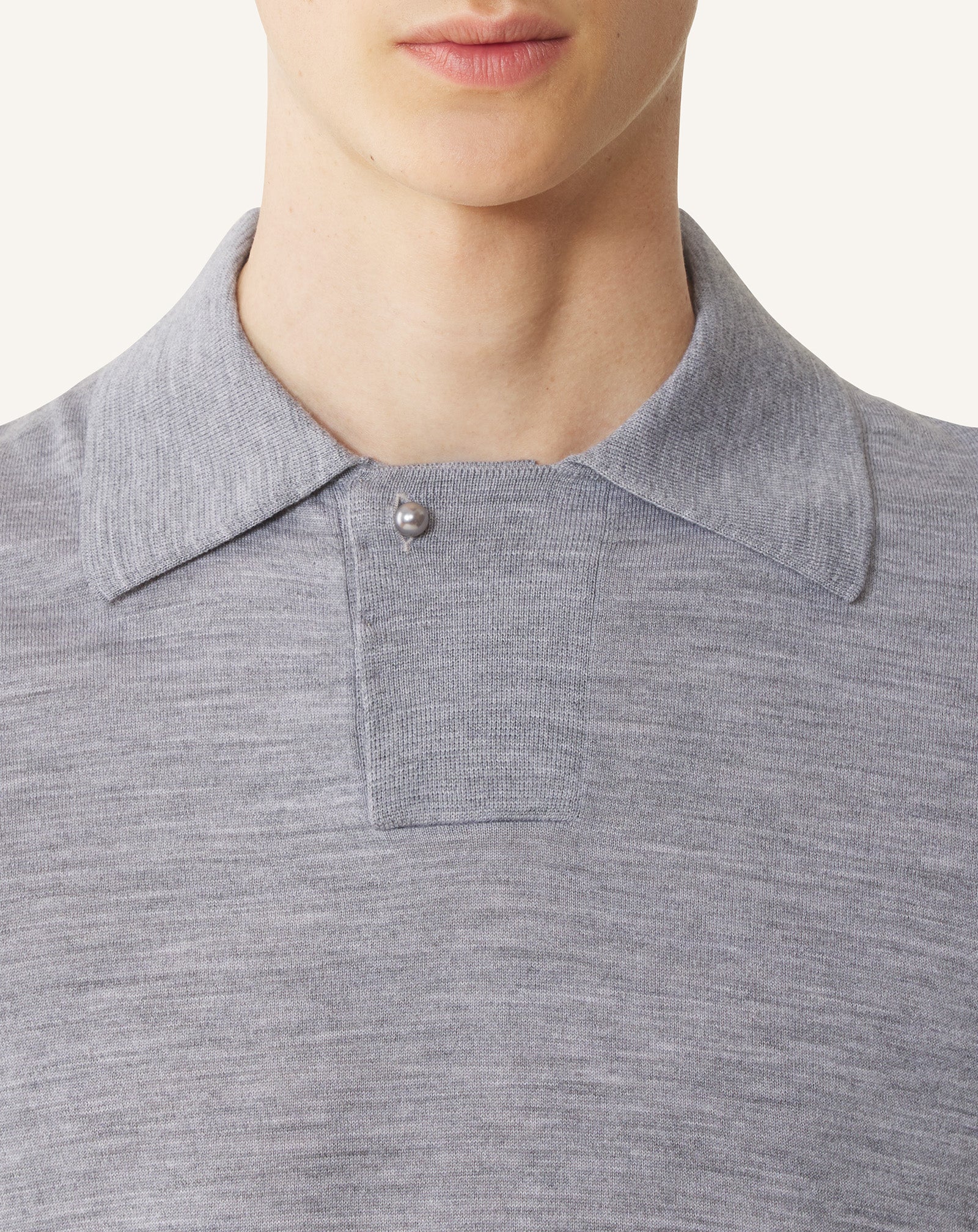 Polo En Laine Mérinos Black | Lanvin Men